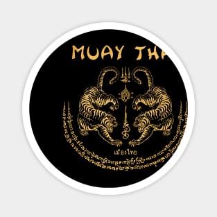 Muay Thai Tiger Sak Yant Tattoo Kickboxing Thailand Magnet